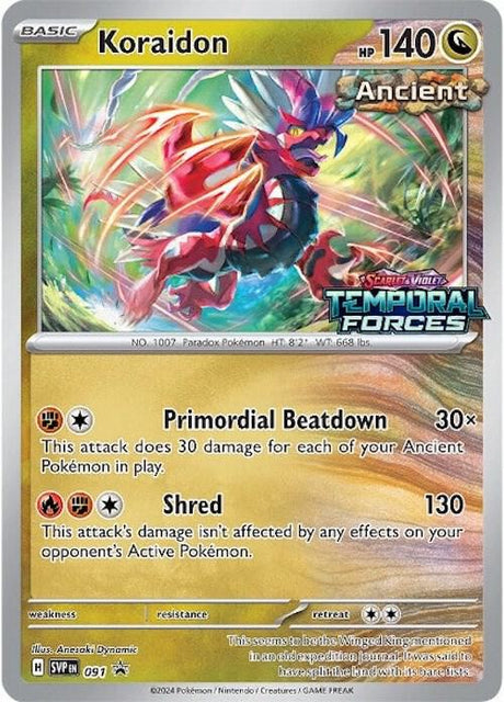Koraidon (Prerelease) 091 - Pokemon TCG Scarlet & Violet Promos card