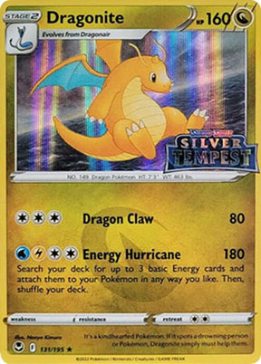 Dragonite (Silver Tempest Stamped) 131/195, Sword & Shield Promos, Holo, English Pokémon TCG card
