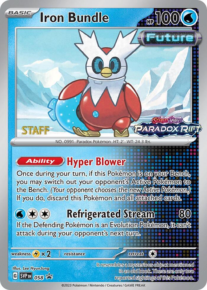 Iron Bundle (Prerelease) [Staff] 058 - Pokemon TCG Scarlet & Violet Promos card
