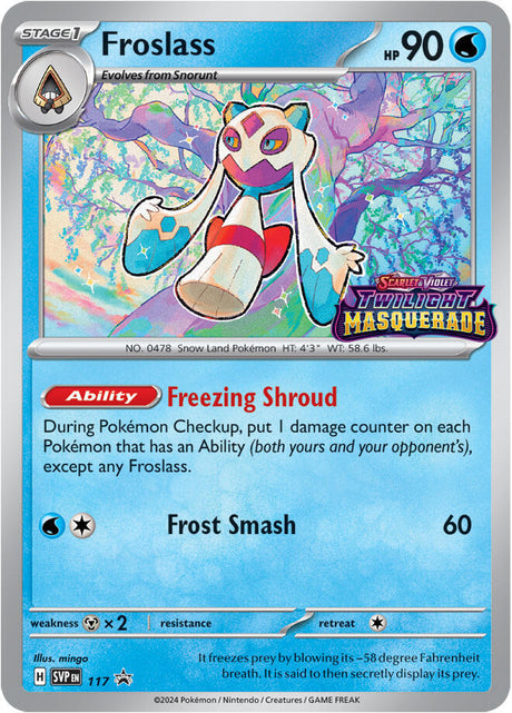 Froslass (Prerelease) 117 - Pokemon TCG Scarlet & Violet Promos card