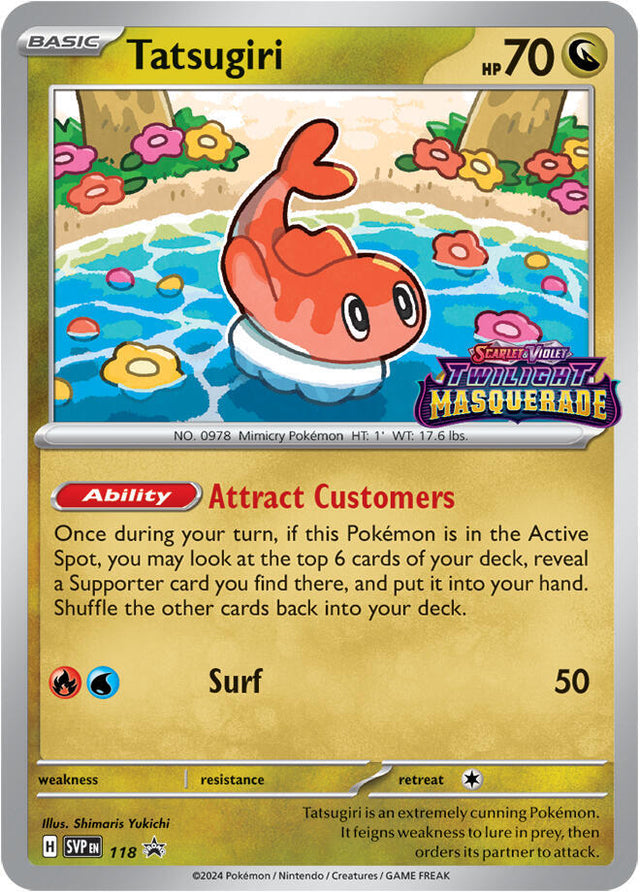 Tatsugiri (Prerelease) 118 - Pokemon TCG Scarlet & Violet Promos card