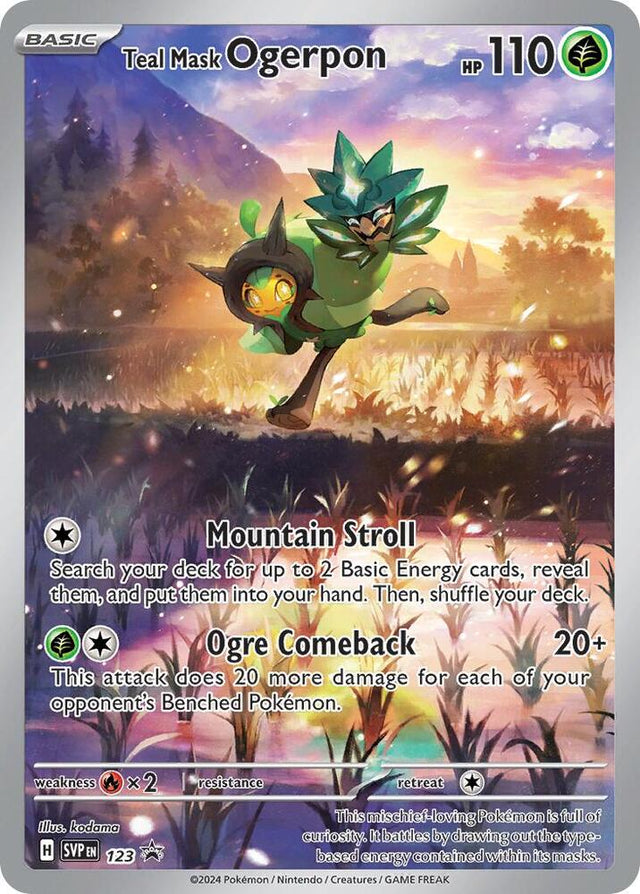 Teal Mask Ogerpon 123 - Pokemon TCG Scarlet & Violet Promos card