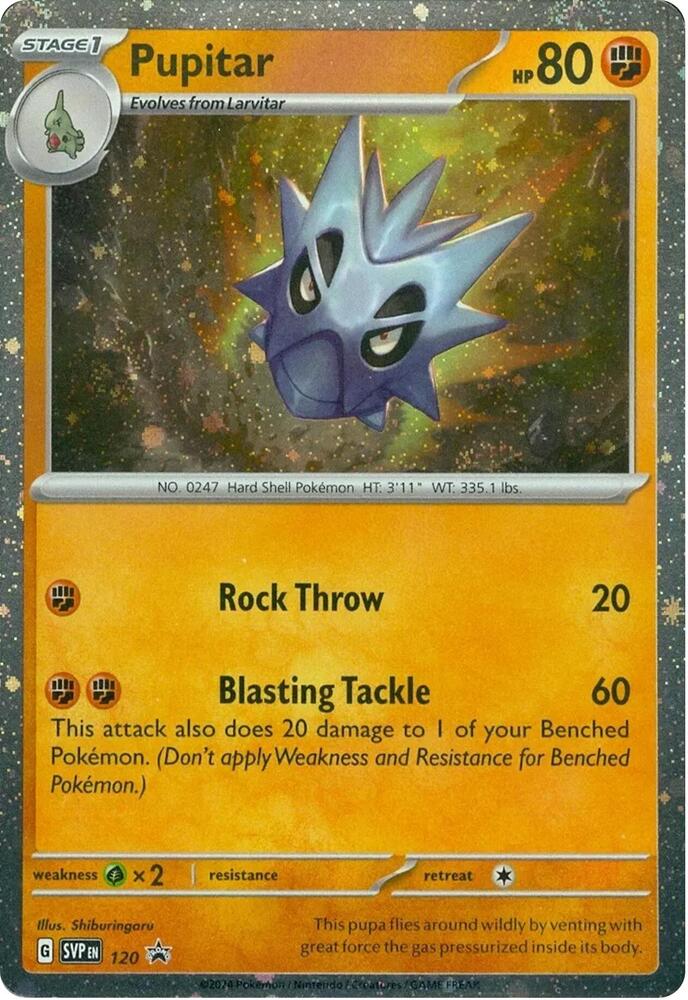 Pupitar 120 - Pokemon TCG Scarlet & Violet Promos card