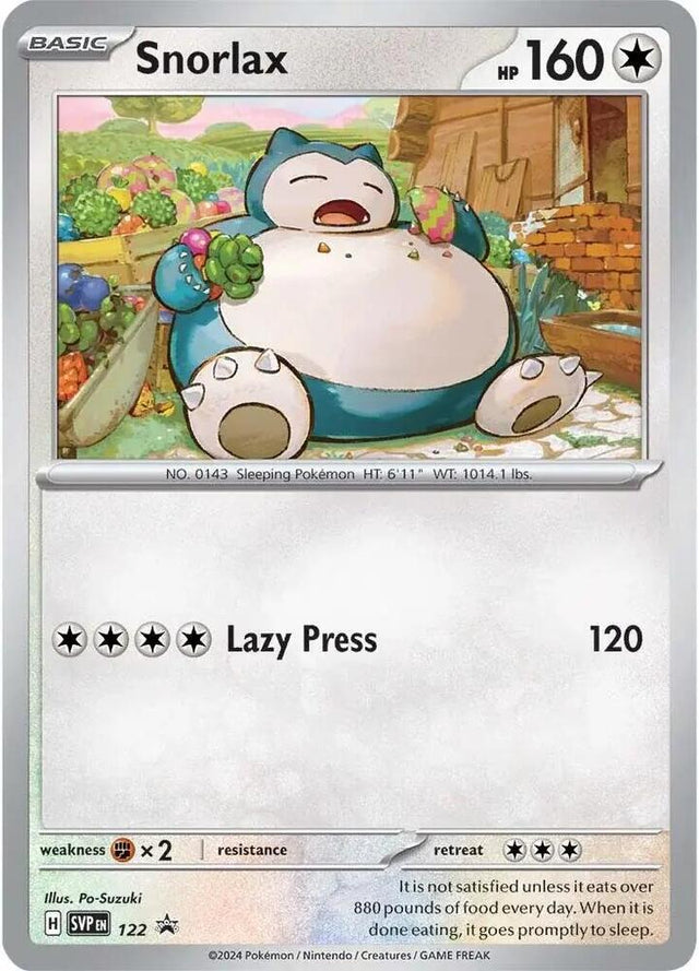 Snorlax 122 - Pokemon TCG Scarlet & Violet Promos card