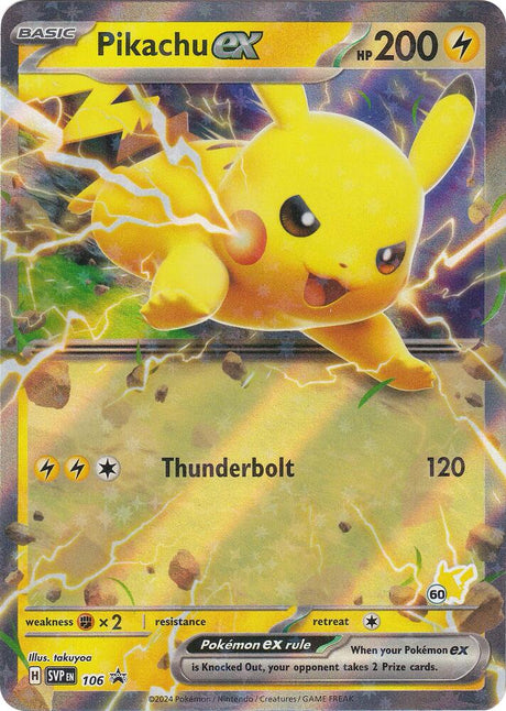 Pikachu ex (Pikachu 60) 106 - Pokemon TCG Scarlet & Violet Promos card