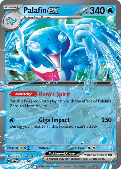 Palafin ex 126 - Pokemon TCG Scarlet & Violet Promos card