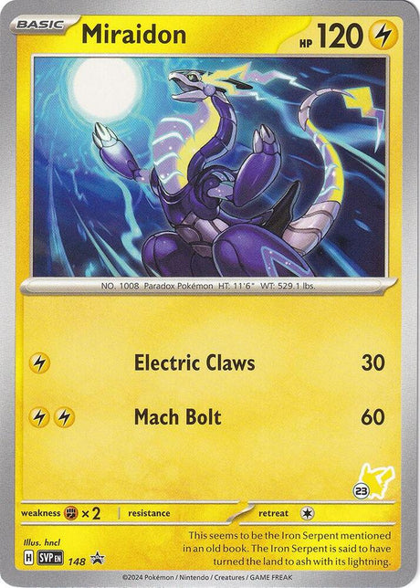 Miraidon - Pikachu 23 148 - Pokemon TCG Scarlet & Violet Promos card