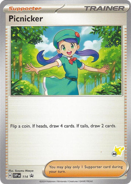Picnicker - Pikachu 46 114 - Pokemon TCG Scarlet & Violet Promos card