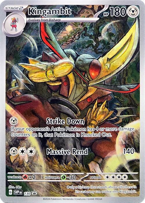 Kingambit 130 - Pokemon TCG Scarlet & Violet Promos card