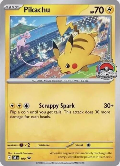 Pikachu 190 - Pokemon TCG Scarlet & Violet Promos card