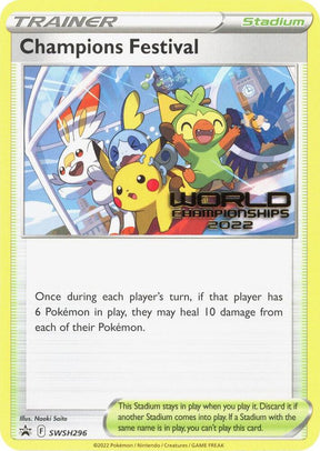 Champions Festival (World Championships 2022) SWSH296, Sword & Shield Promos, Normal, English Pokémon TCG card