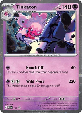 Tinkaton (Cosmo Holo) 140 - Pokemon TCG Scarlet & Violet Promos card