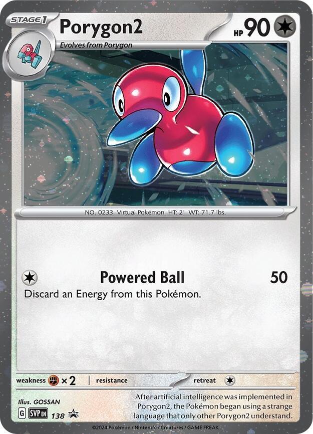 Porygon2 (Cosmos Holo) 138 - Pokemon TCG Scarlet & Violet Promos card