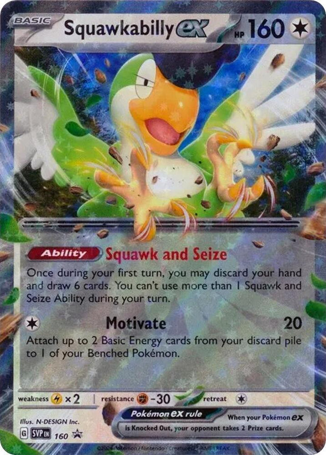 Squawkabilly ex 160 - Pokemon TCG Scarlet & Violet Promos card
