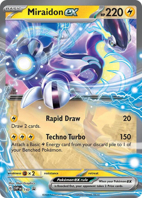 Miraidon ex 143 - Pokemon TCG Scarlet & Violet Promos card