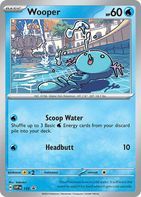 Wooper 155 - Pokemon TCG Scarlet & Violet Promos card