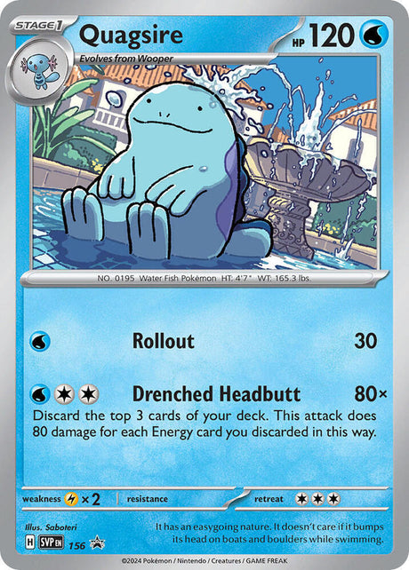 Quagsire 156 - Pokemon TCG Scarlet & Violet Promos card
