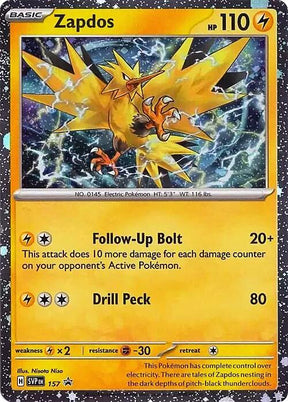 Zapdos (Cosmos Holo) 157 - Pokemon TCG Scarlet & Violet Promos card