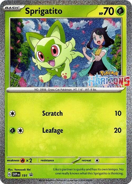 Sprigatito (Pokemon Horizons Stamped) 191 - Pokemon TCG Scarlet & Violet Promos card