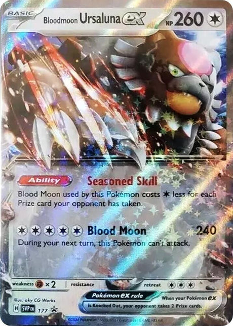 Bloodmoon Ursaluna ex 177 - Pokemon TCG Scarlet & Violet Promos card