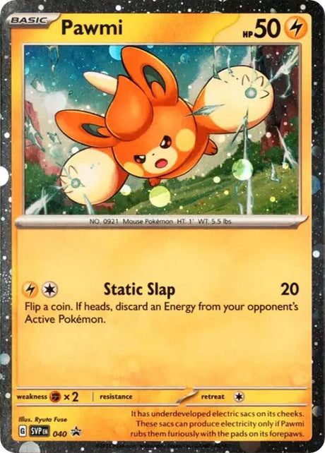 Pawmi (Cosmos Holo) 040 - Pokemon TCG Scarlet & Violet Promos card