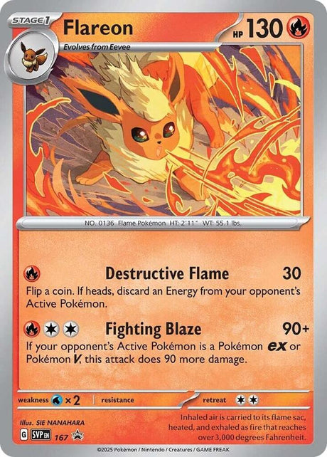 Flareon (Cosmos Holo) 167 - Pokemon TCG Scarlet & Violet Promos card