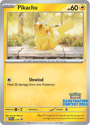 Pikachu (Illustration Contest 2024) 214 - Pokemon TCG Scarlet & Violet Promos card
