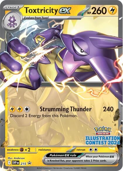 Toxtricity ex (Illustration Contest 2024) 215 - Pokemon TCG Scarlet & Violet Promos card