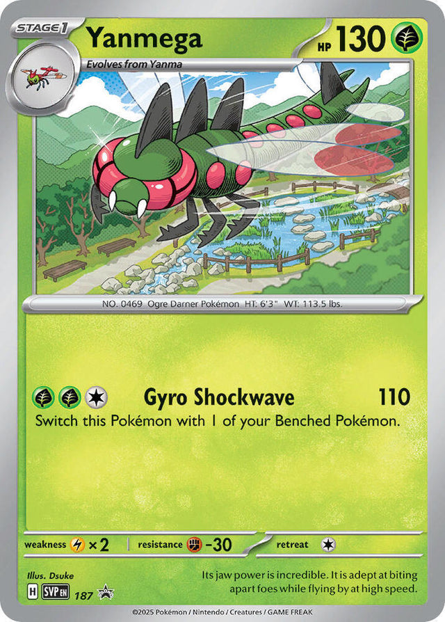 Yanmega (Cosmos Holo) 187 - Pokemon TCG Scarlet & Violet Promos card