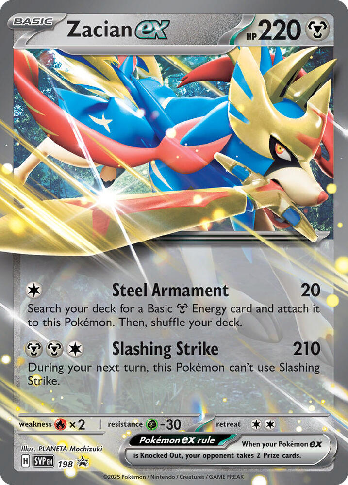 Zacian ex 198 - Pokemon TCG Scarlet & Violet Promos card