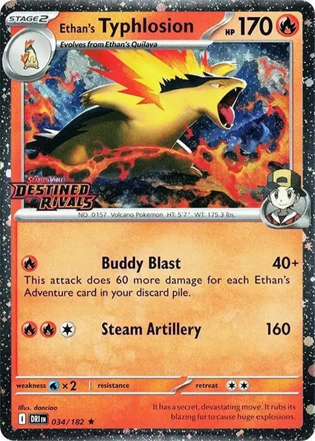 Ethan's Typhlosion (Prerelease) 034 - Pokemon TCG Scarlet & Violet Promos card