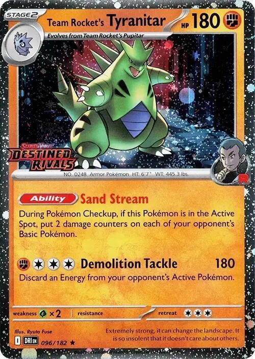 Team Rocket's Tyranitar (Prerelease) 096 - Pokemon TCG Scarlet & Violet Promos card