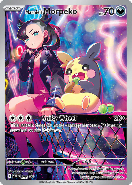 Marnie's Morpeko 206 - Pokemon TCG Scarlet & Violet Promos card