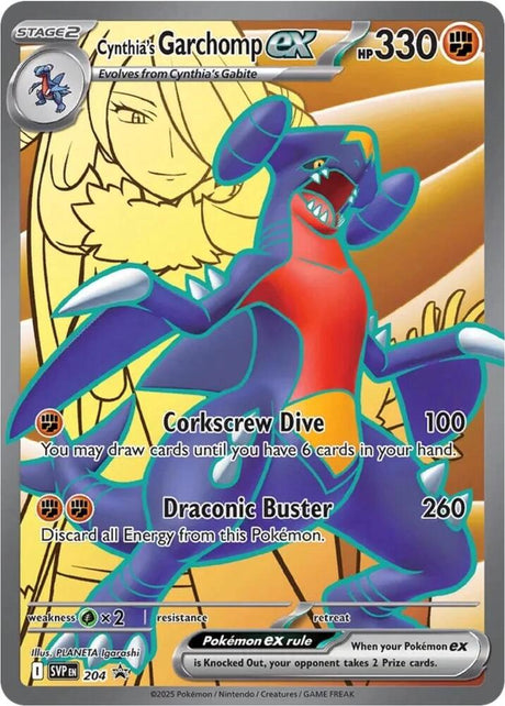 Cynthia's Garchomp ex 204 - Pokemon TCG Scarlet & Violet Promos card