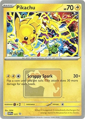 Pikachu (World Championship 2025) [Winner] 225 - Pokemon TCG Scarlet & Violet Promos card