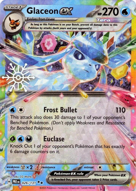 Glaceon ex (Holiday Calendar) 026 - Pokemon TCG Scarlet & Violet Promos card