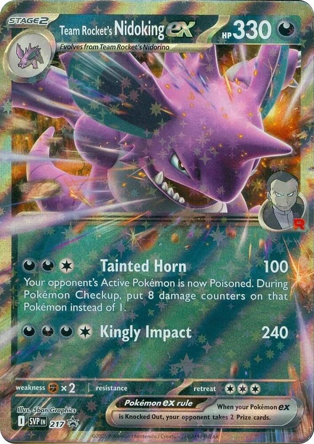 Team Rocket's Nidoking ex 217 - Pokemon TCG Scarlet & Violet Promos card