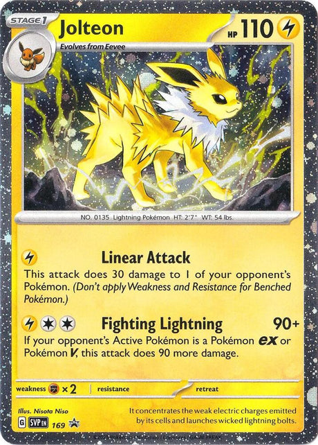 Jolteon (Cosmos Holo) 169 - Pokemon TCG Scarlet & Violet Promos card