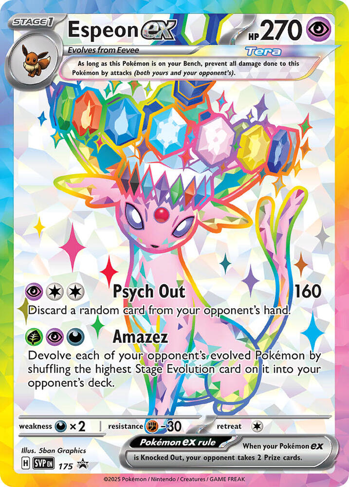 Espeon ex 175 - Pokemon TCG Scarlet & Violet Promos card