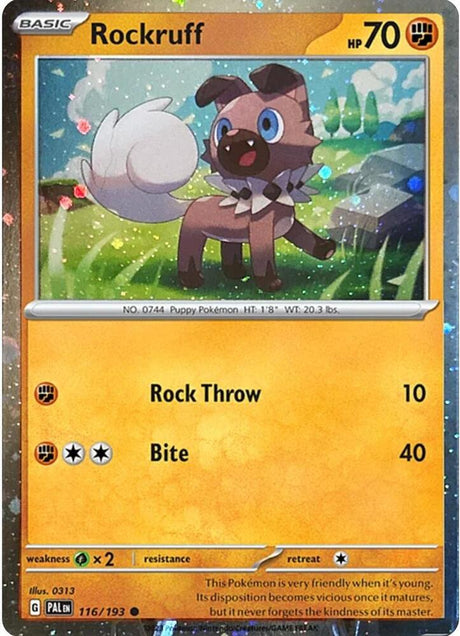 Rockruff (Cosmos Holo) 116 - Pokemon TCG Scarlet & Violet Promos card