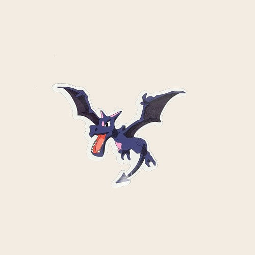 Aerodactyl Pokemon Sticker Dark
