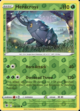 Heracross 008/189, Astral Radiance, Reverse Holo finish, representative matte composite