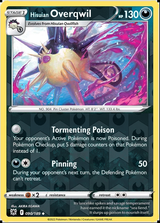Hisuian Overqwil 090/189, Astral Radiance, Reverse Holo finish, representative matte composite