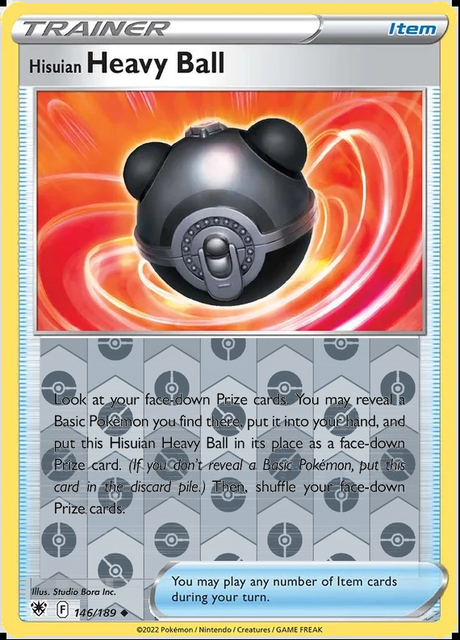 Hisuian Heavy Ball 146/189, Astral Radiance, Reverse Holo finish, representative matte composite