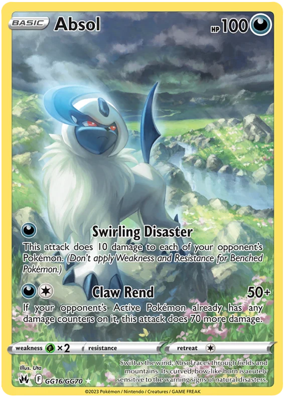 Absol Crown Zenith Galarian Gallery Pokemon Card Single