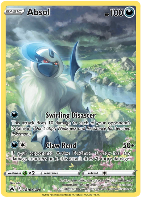 Absol Crown Zenith Galarian Gallery Pokemon Card Single
