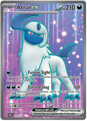 Absol ex Full Art Obsidian Flames Single Pokemon Card