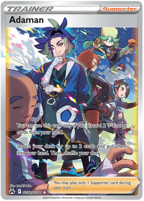Adaman Crown Zenith Galarian Gallery Pokemon Card Single
