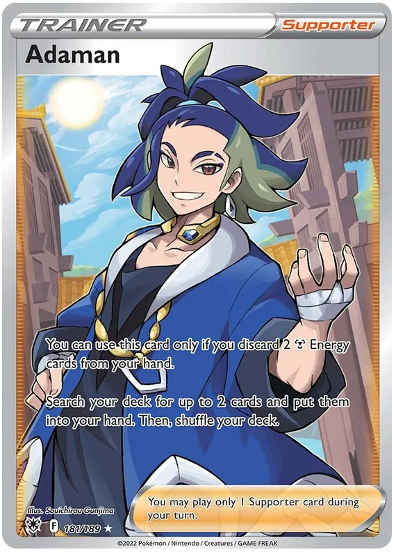 Adaman Astral Radiance Pokemon Card Singles 181/189