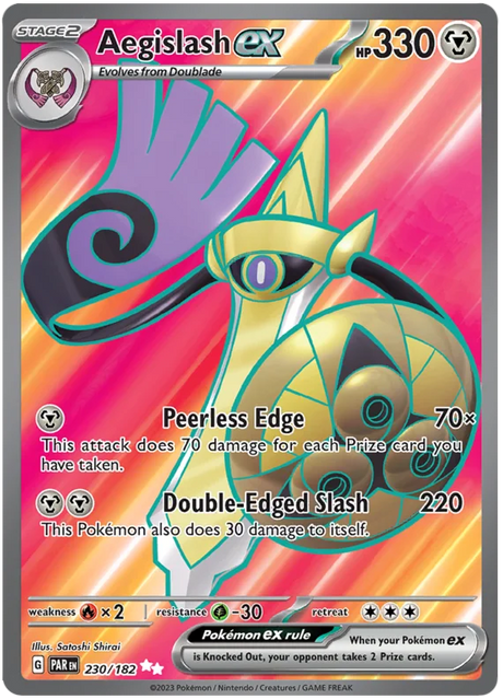Aegislash ex Full Art Paradox Rift Single Pokemon Card 230/182